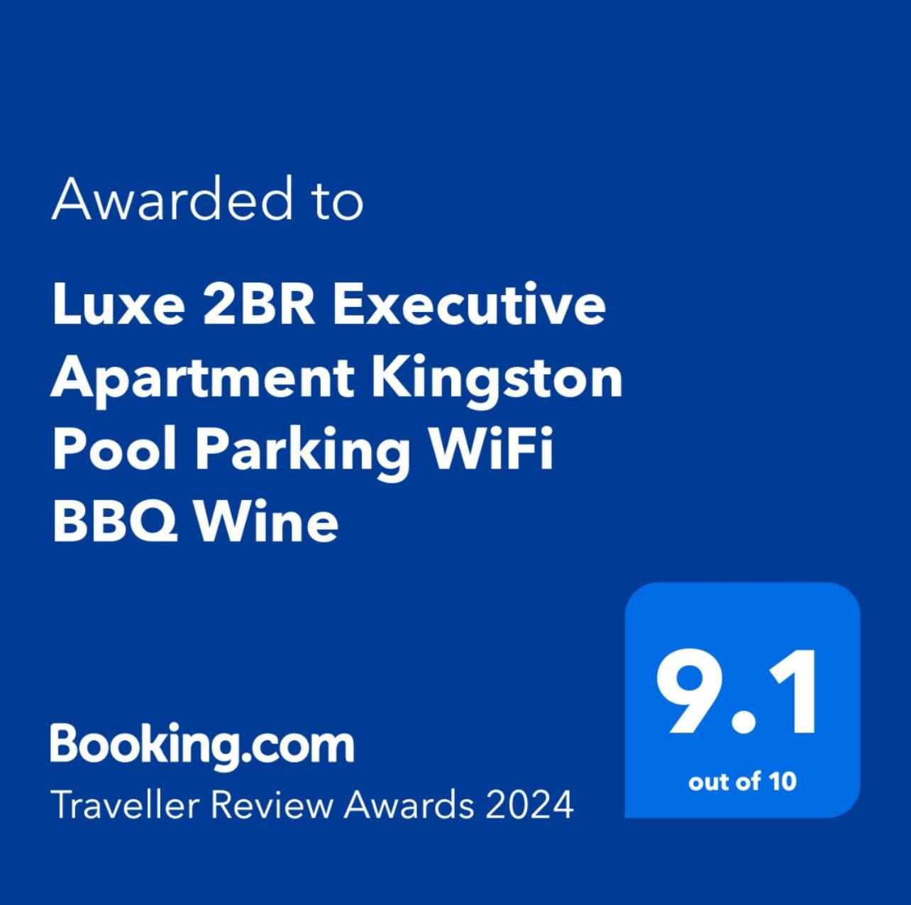 Luxe 2Br Executive Apartment Kingston Pool Parking Wifi Bbq Wine Eksteriør bilde